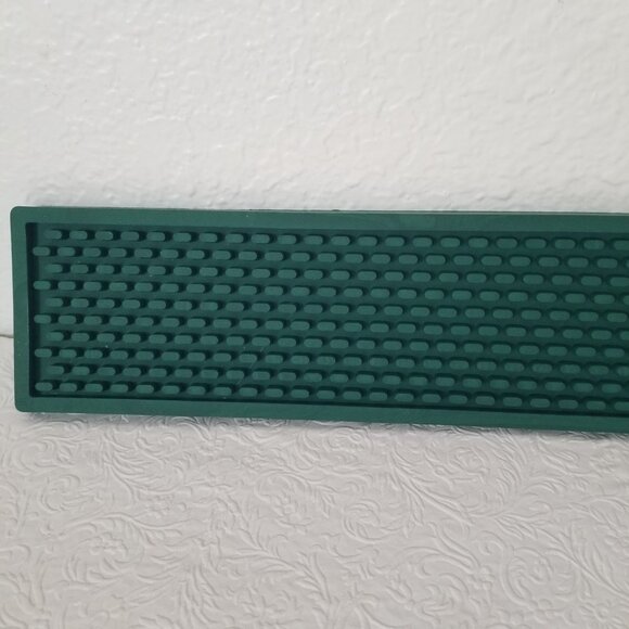 Jagermeister Green Orange Rubber Spill Rail Bar Mat 20.25""x3.5" (#1) - Picture 2 of 8